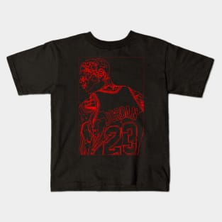 Michael Jordan Line Art Kids T-Shirt